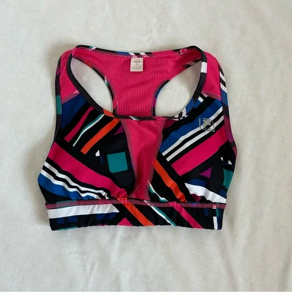 Fila Performance Padded Racerback Sports Bra Size XS - Picture 2 of 10